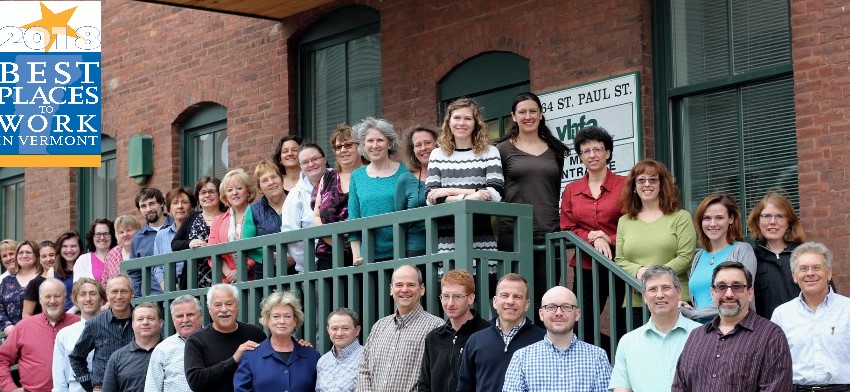 VHFA again named one of the top 5 best small places to work in Vermont